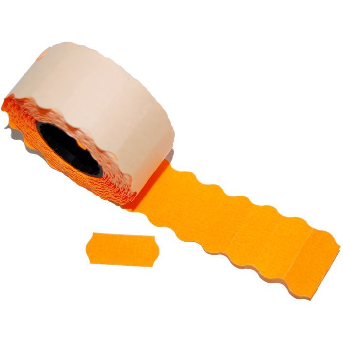 Этикет-лента Aurika 26х12 orange, 25 рул (2612O)