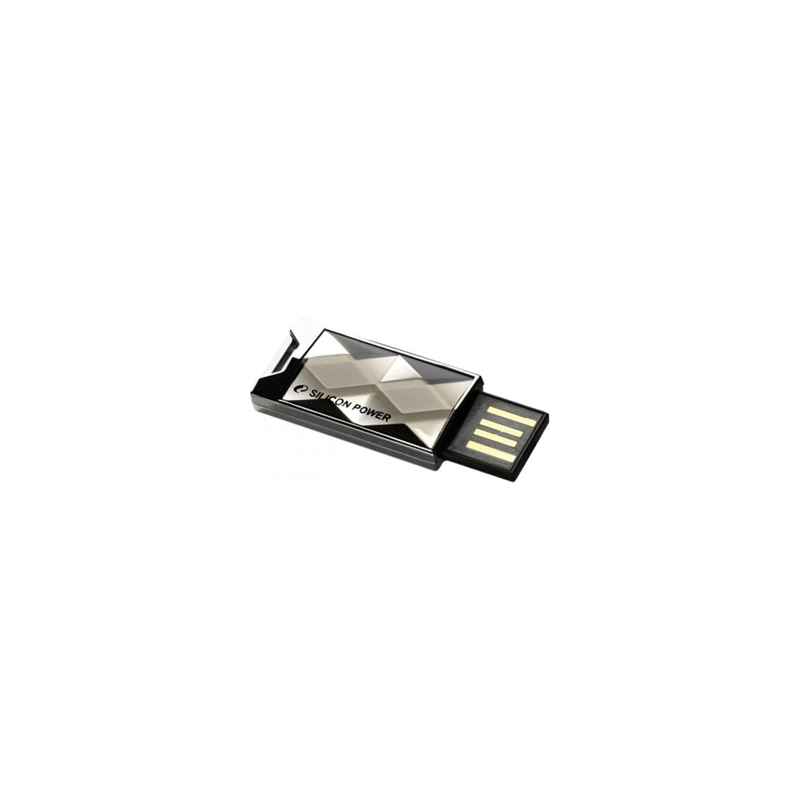 USB флеш накопитель Silicon Power 64GB Touch 850 Titanium USB 2.0 (SP064GBUF2850V1T) изображение 3