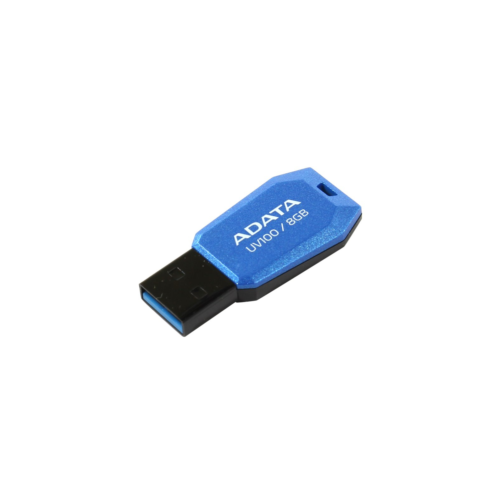 USB флеш накопитель ADATA 8GB DashDrive UV100 Blue USB 2.0 (AUV100-8G-RBL) изображение 2