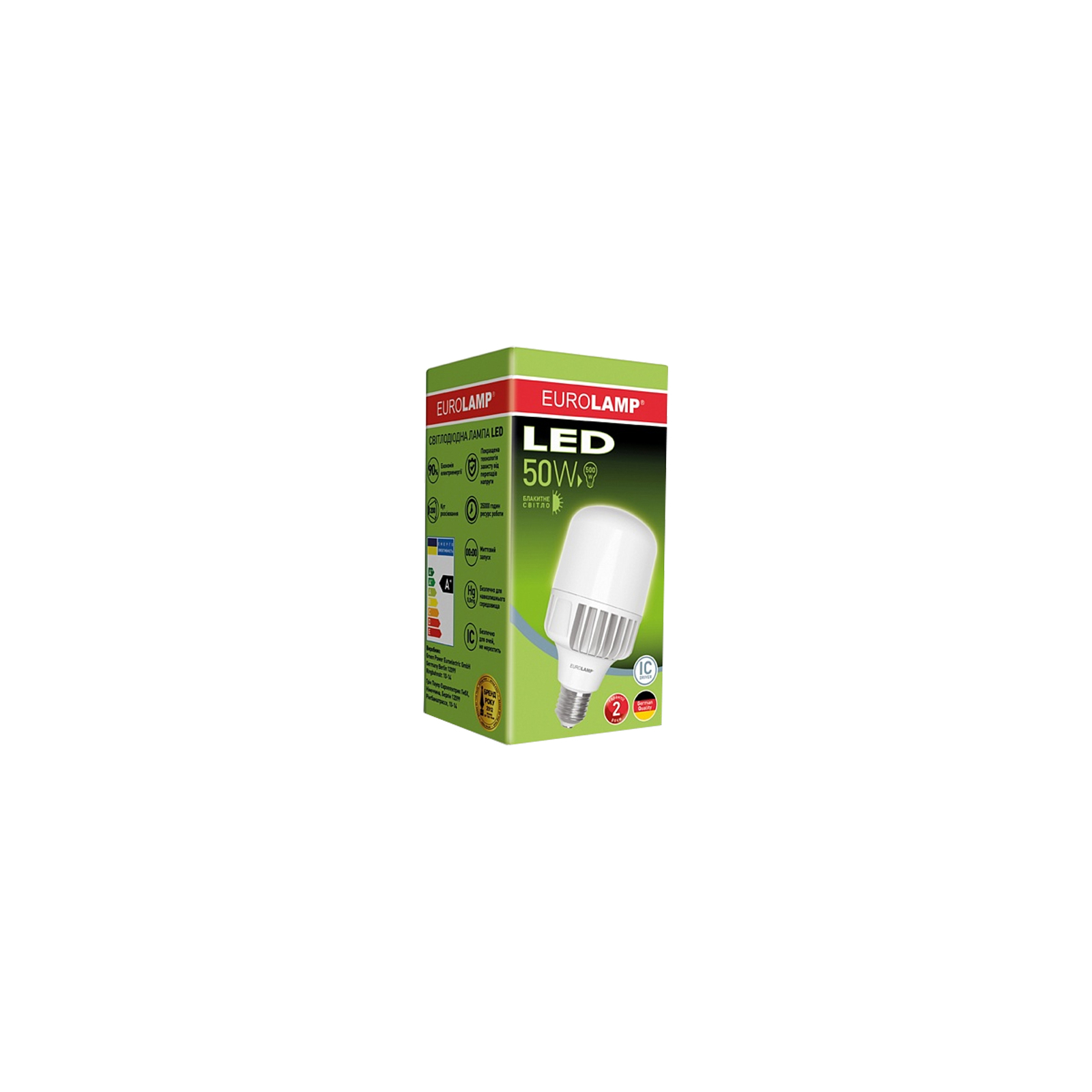 Лампочка Eurolamp E40 (LED-HP-50406) зображення 2