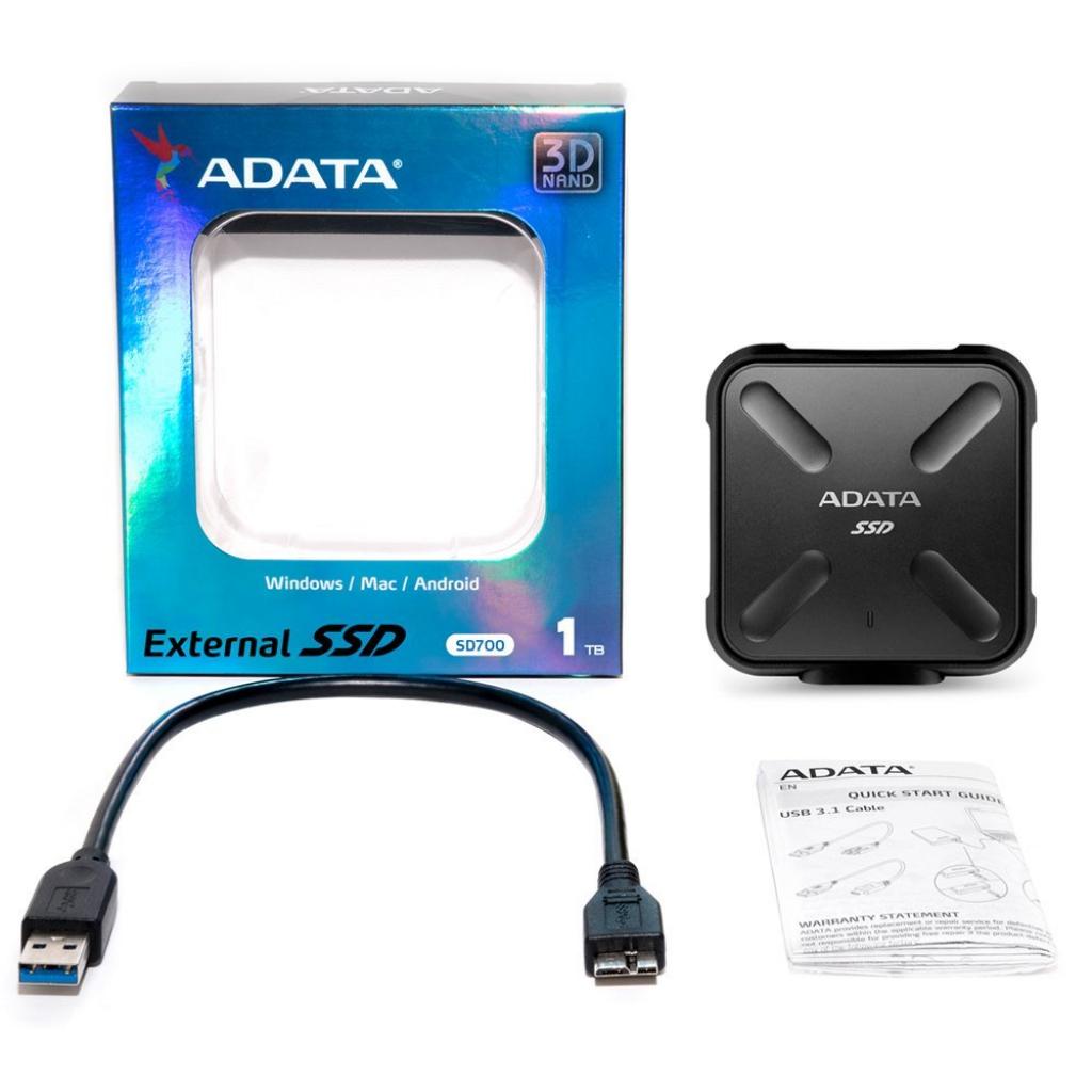 Накопитель SSD USB 3.1 1TB ADATA (ASD700-1TU3-CBK) изображение 5