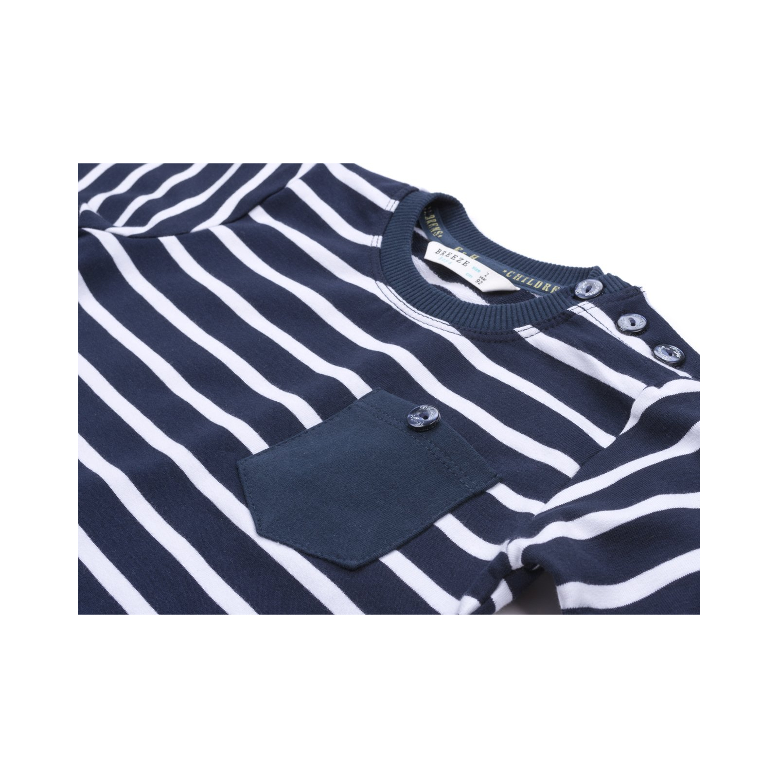 Набор детской одежды Breeze в полосочку и с карманчиком (8999-80B-darkblue) изображение 7
