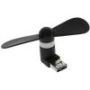 USB вентилятор 2E USB / MicroUSB, Black (2E-MFMF1-BLACK)