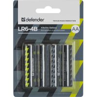 Батарейка Defender AA LR6-4B * 4 (56012)