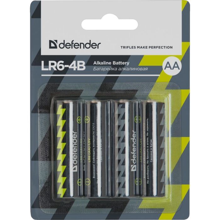 Батарейка Defender AA LR6-4B * 4 (56012)