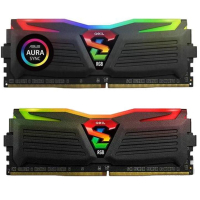 Модуль памяти для компьютера DDR4 16GB (2x8GB) 3000 MHz Super Luce Black RGB Sync LED Geil (GLS416GB3000C16ADC)