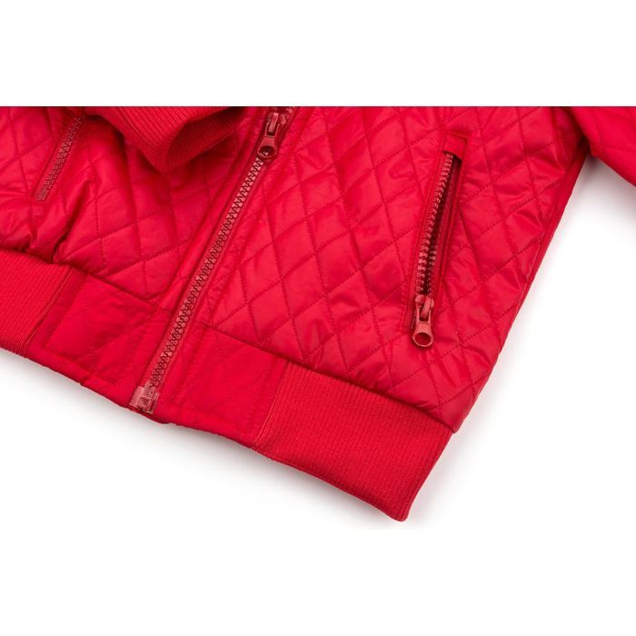Куртка детская Verscon стеганая с капюшоном (3439-98B-red) изображение 5