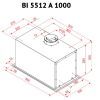 Витяжка кухонна Perfelli BI 5512 A 1000 I LED зображення 6