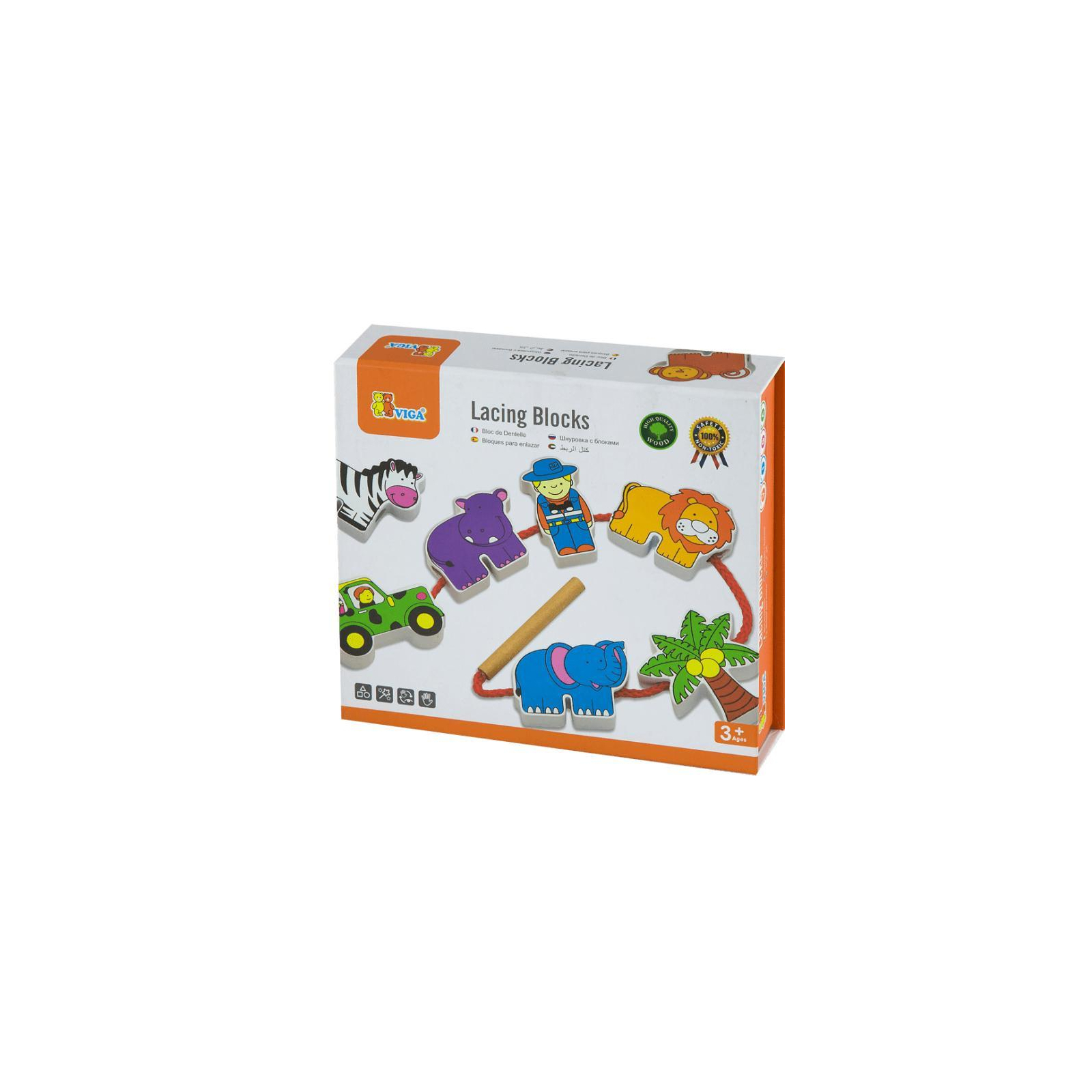 Развивающая игрушка Viga Toys Зоопарк (59549)