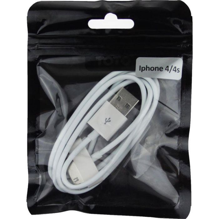 Дата кабель USB 2.0 AM to Apple 30pin 1.0m TKX-64 White Toto (F_55083) изображение 2