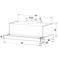 Вытяжка кухонная ZIRTAL SLIDE OUT 60 WH изображение 8