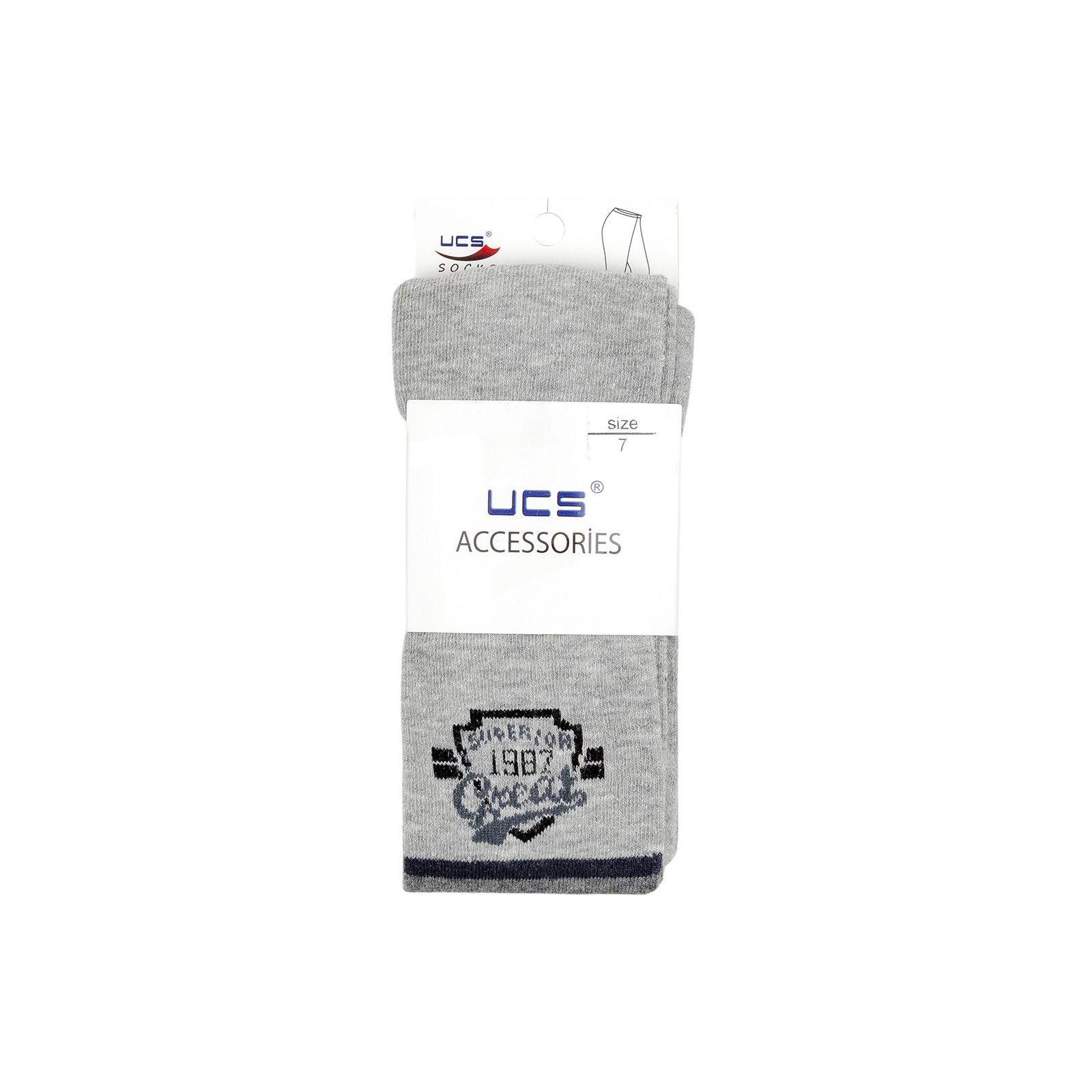 Колготки UCS Socks "GREAT" (M0C0301-1257-1B-gray) зображення 3