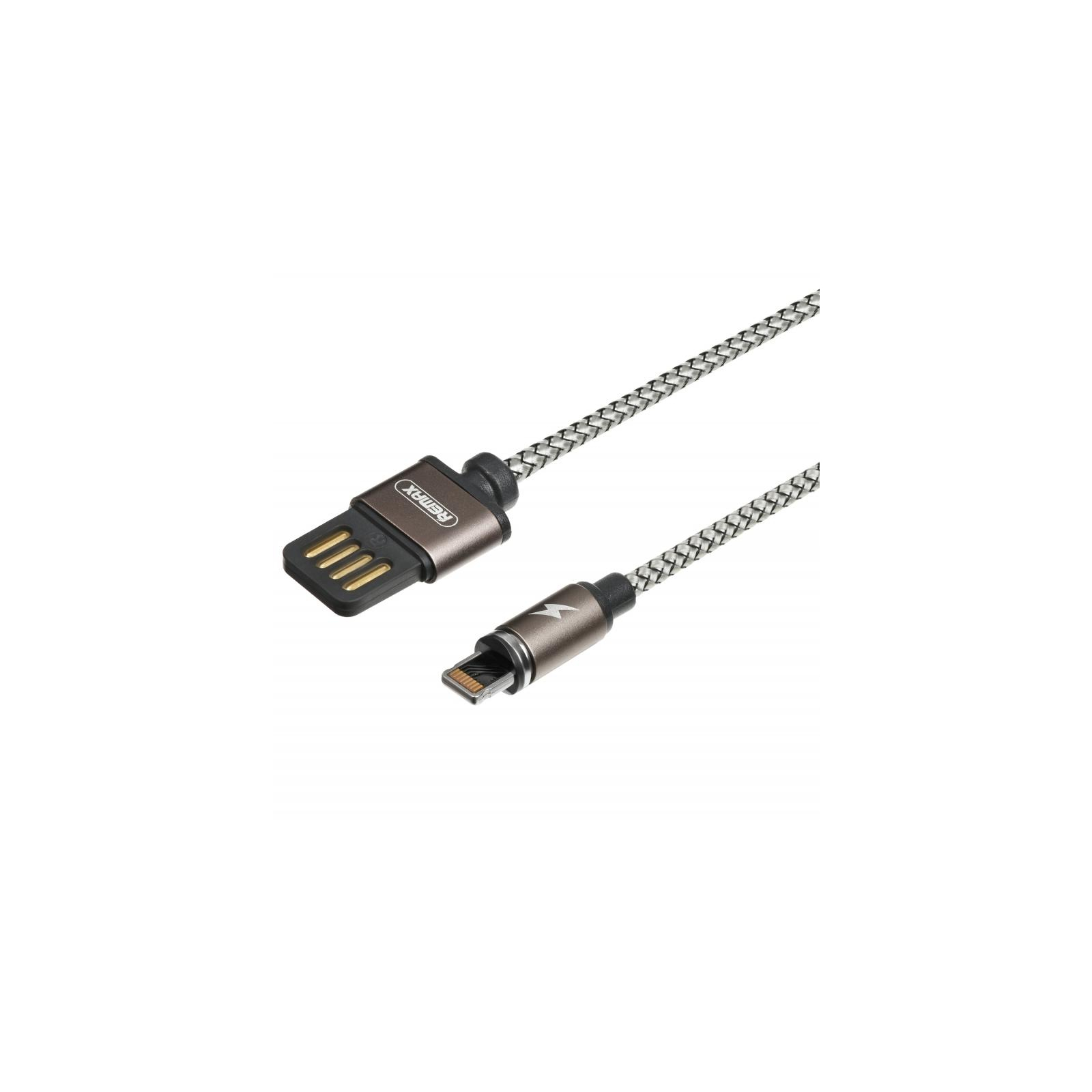 Дата кабель USB 2.0 AM to Lightning 1.0m Gravity series Magnetic tarnish Remax (RC-095I-TARNISH) изображение 2