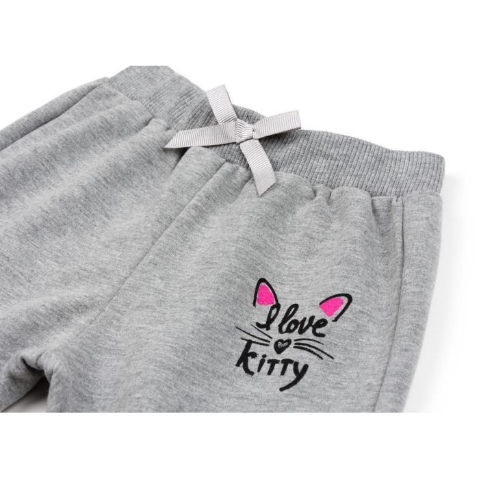 Штани дитячі Breeze I LOVE KITTY (12326-68G-gray) зображення 3