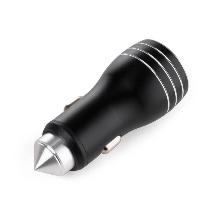 Зарядний пристрій Vinga QC3 Quick Dual USB Car Charger aluminium 18W Max (VCCQAABK) зображення 2