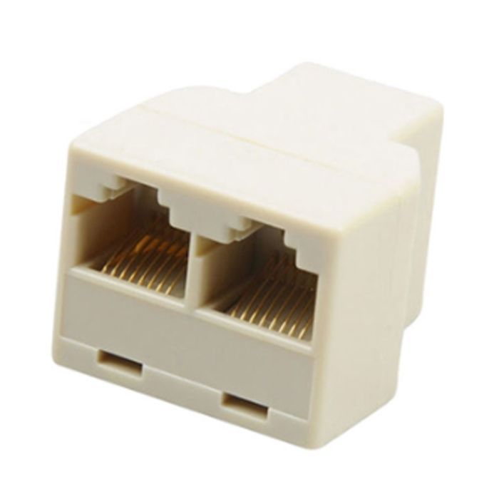 Сплиттер Atcom витой пары, UTP, 8P8C- RJ-45 1port (female) to 2port (femal (12450)