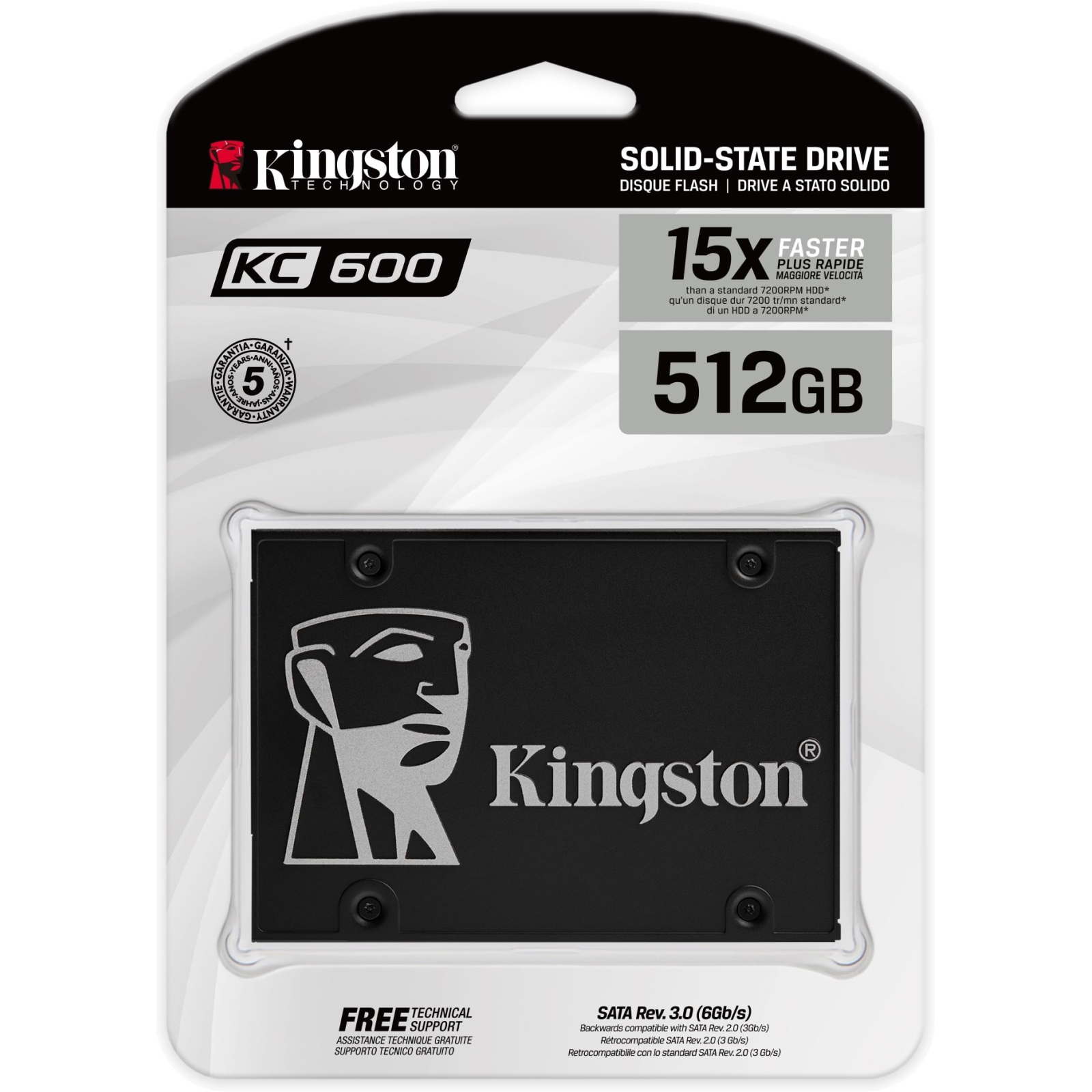Накопичувач SSD 2.5" 2TB Kingston (SKC600B/2048G) зображення 4