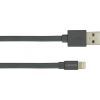 Дата кабель USB 2.0 AM to Lightning 1.0m MFI flat Dark gray Canyon (CNS-MFIC2DG) изображение 2