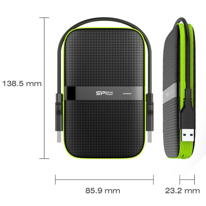 Внешний жесткий диск 2.5" 4TB Silicon Power (SP040TBPHDA60S3K) изображение 8
