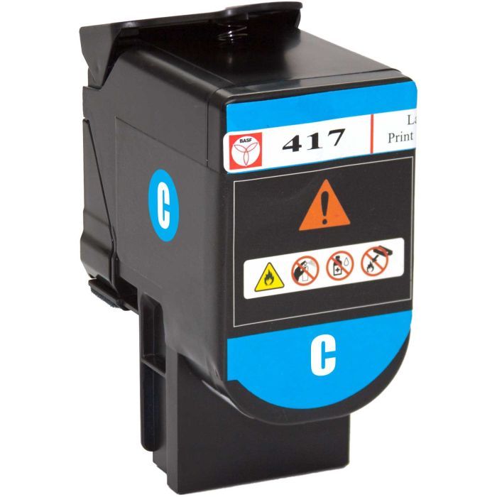 Тонер-картридж BASF Lexmark CS417dn 71B0H20 Cyan (BASF-KT-71B0H20) изображение 3