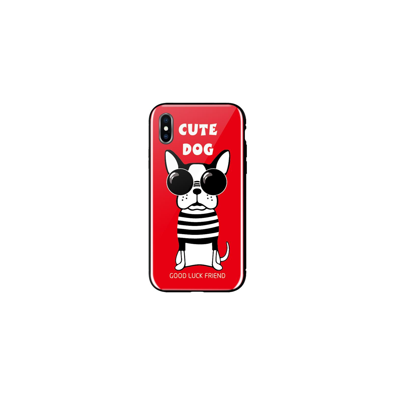 Чехол для мобильного телефона WK iPhone XS, WPC-087, Cute Dog Red (681920360797)