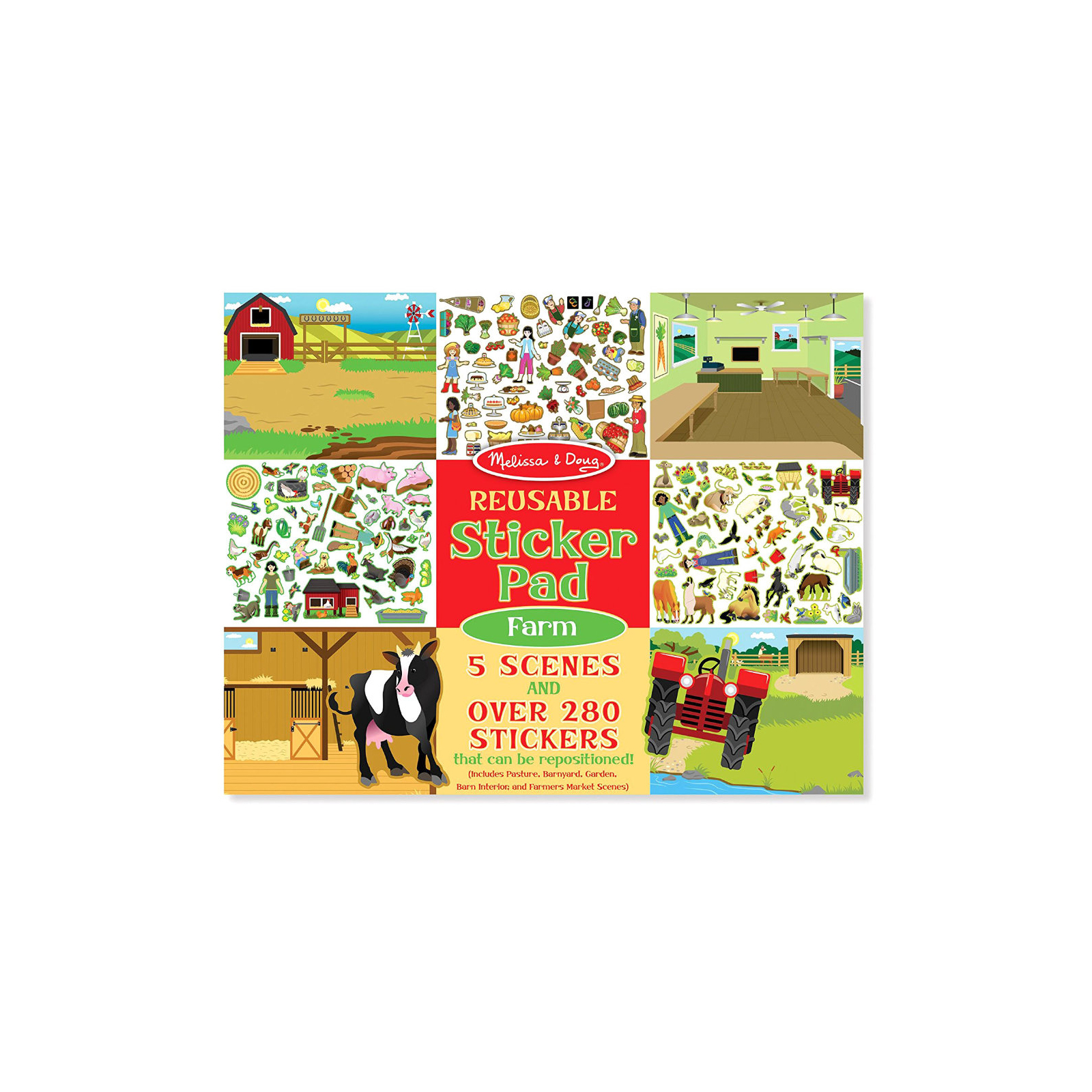 Набор для творчества Melissa&Doug Набор многоразовых наклеек Ферма (MD30501)
