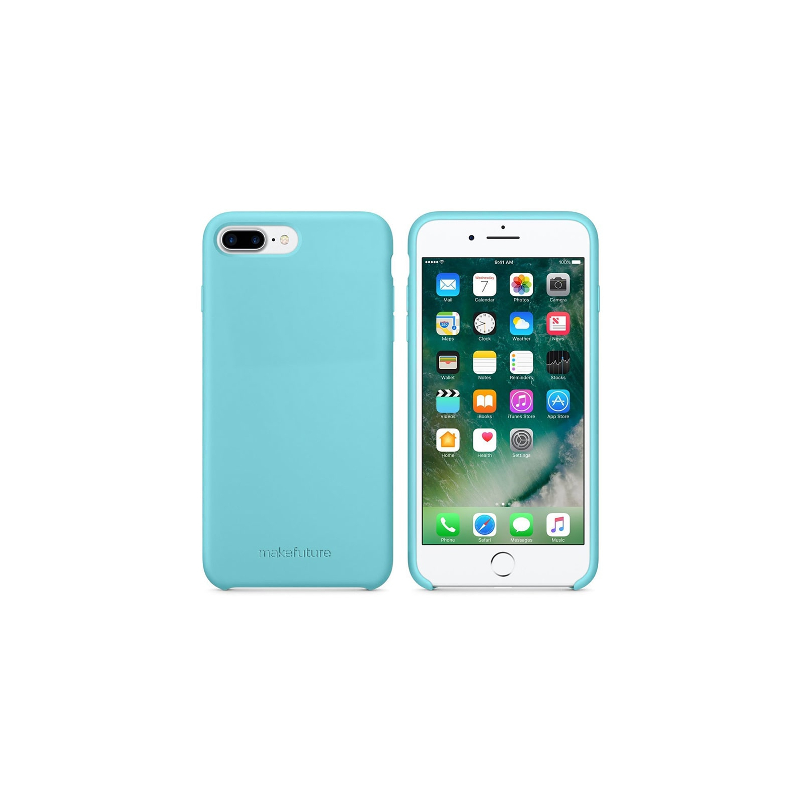 Чехол для мобильного телефона MakeFuture Apple iPhone 7 Plus/8 Plus Silicone Light Blue (MCS-AI7P/8PLB)