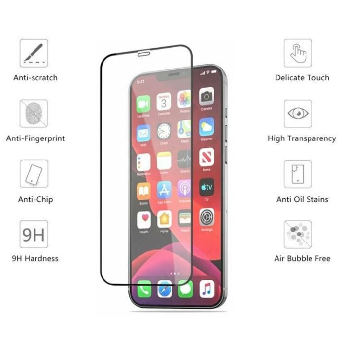 Стекло защитное Drobak Apple iPhone 12 Pro (Black) (222293) (222293) изображение 2