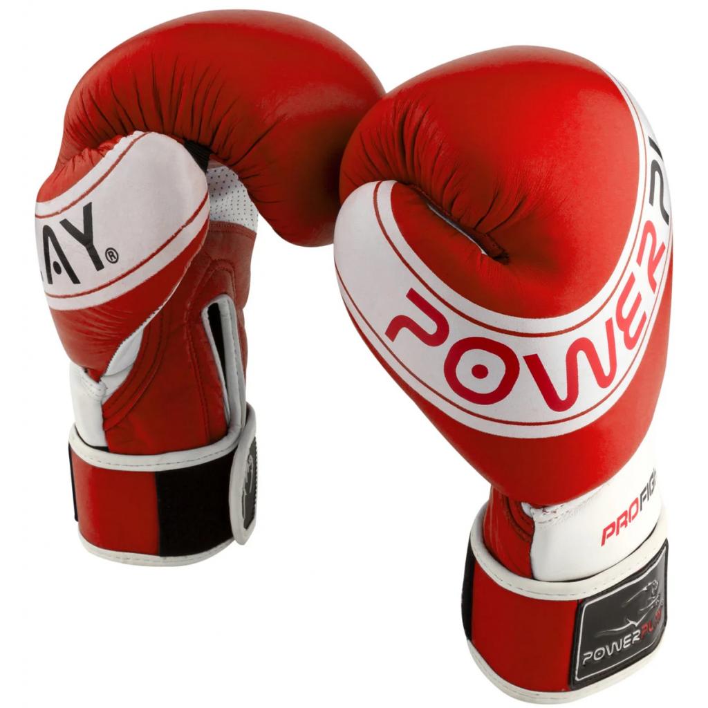 Боксерские перчатки PowerPlay 3023A 10oz Red/White (PP_3023A_10oz_Red-White) изображение 2