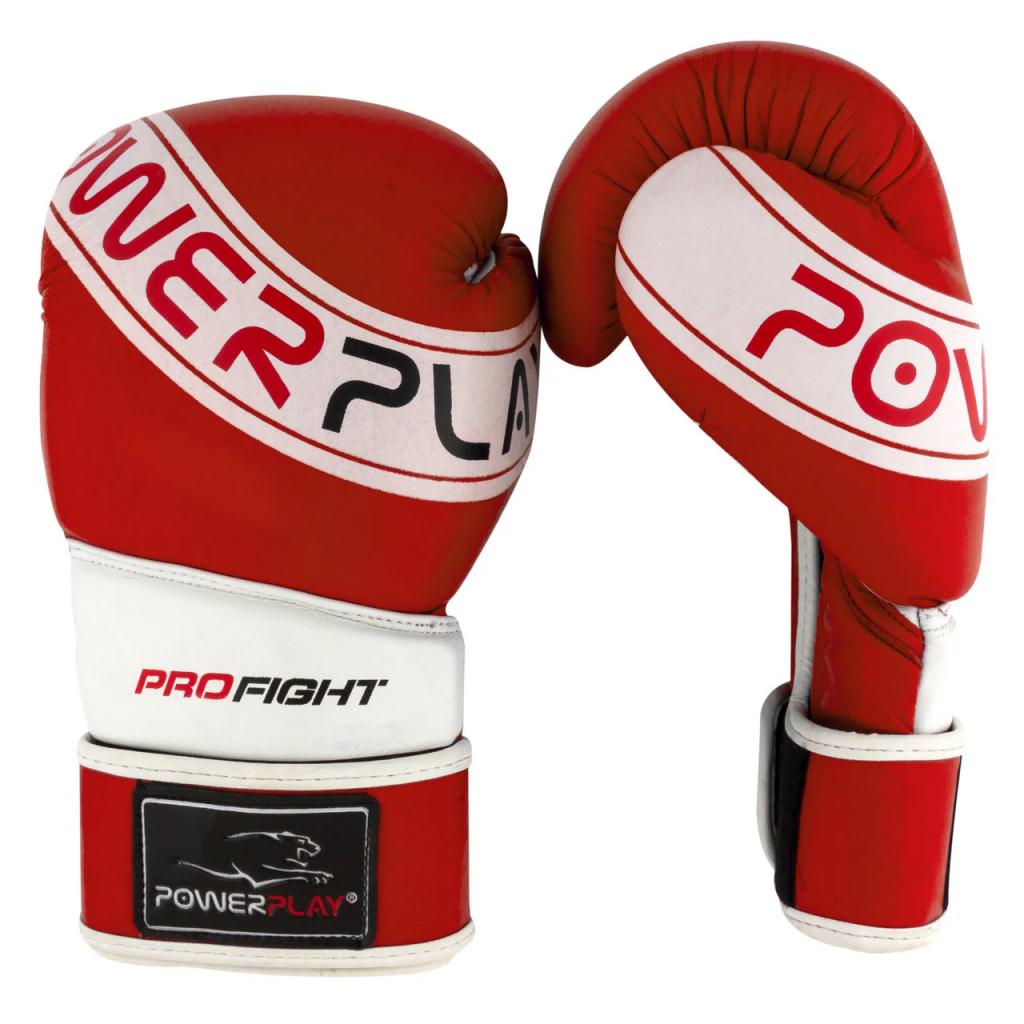 Боксерские перчатки PowerPlay 3023A 14oz Red/White (PP_3023A_14oz_Red-White) изображение 7