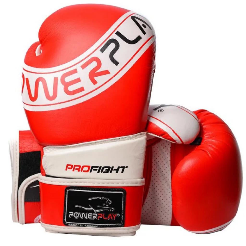 Боксерские перчатки PowerPlay 3023A 10oz Red/White (PP_3023A_10oz_Red-White)