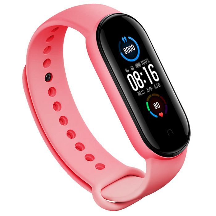 Ремешок для фитнес браслета BeCover Silicone для Xiaomi Mi Smart Band 5 Red (705071)