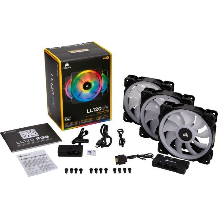 Кулер для корпуса Corsair LL120 RGB (3 Fan Pack) (CO-9050072-WW) изображение 8