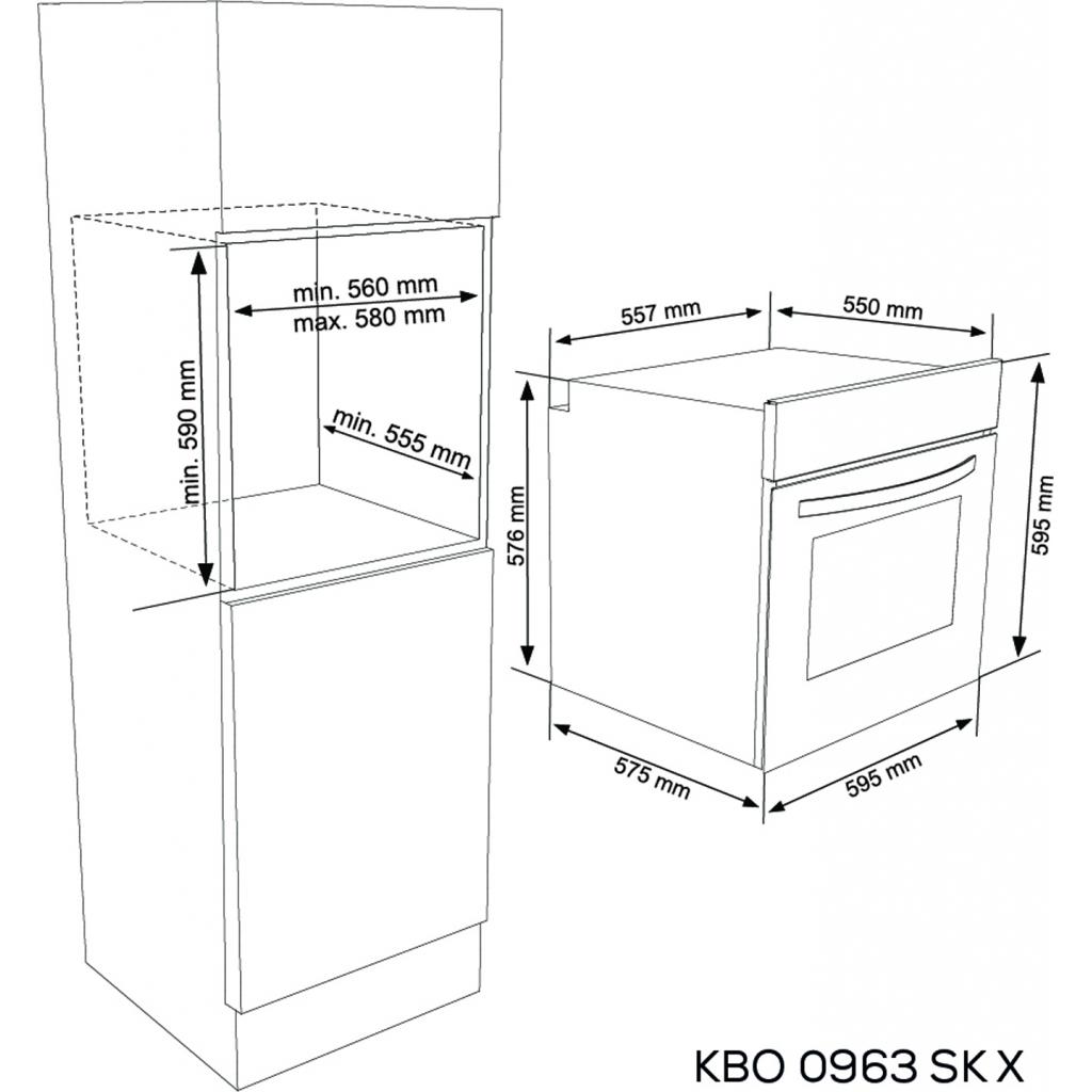 Духовой шкаф Kernau KBO 0963 SK X изображение 3
