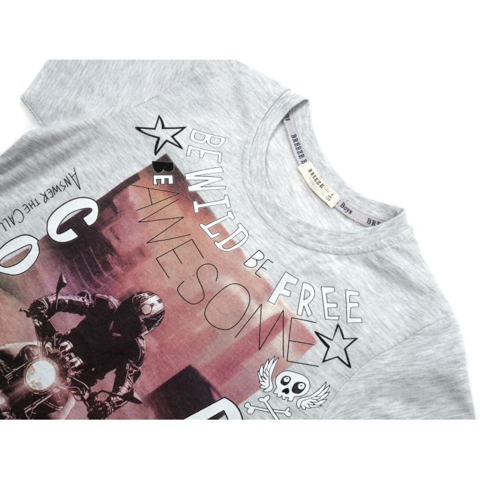 Футболка дитяча Breeze з шортами (15397-134B-gray) зображення 5