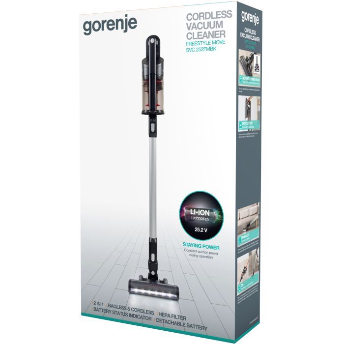 Пылесос Gorenje SVC 252 FMBK (SVC252FMBK) изображение 5