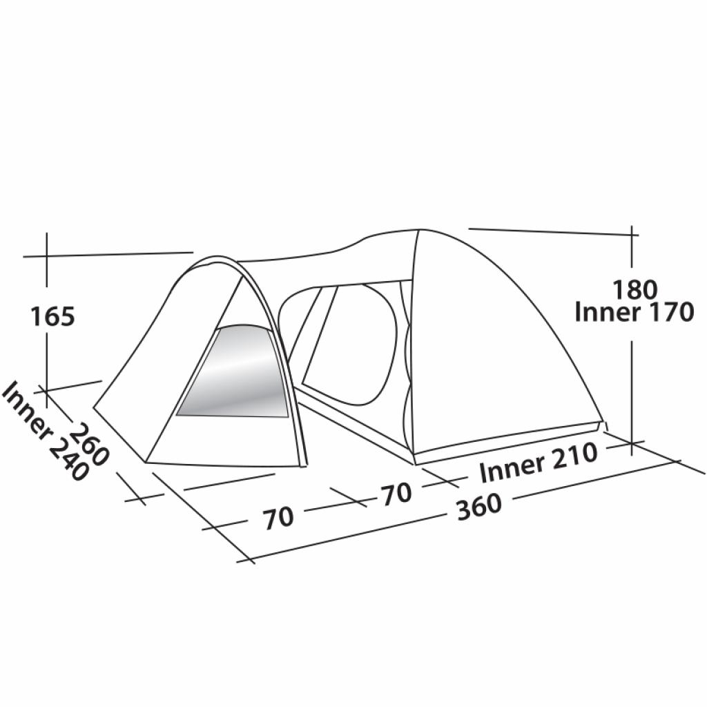 Палатка Easy Camp Blazar 400 Gold Red (928905) изображение 2