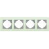 Рамка Videx BINERA зелене скло 4 поста (VF-BNFRG4H-GR) зображення 2
