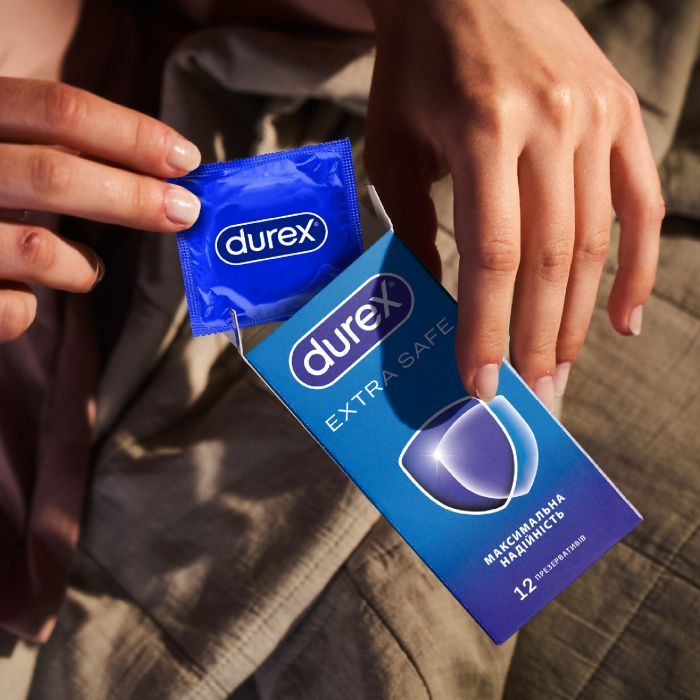 Презервативы Durex Extra Safe с силиконовой смазкой максимальная надежность 12 шт. (5010232954205) изображение 5