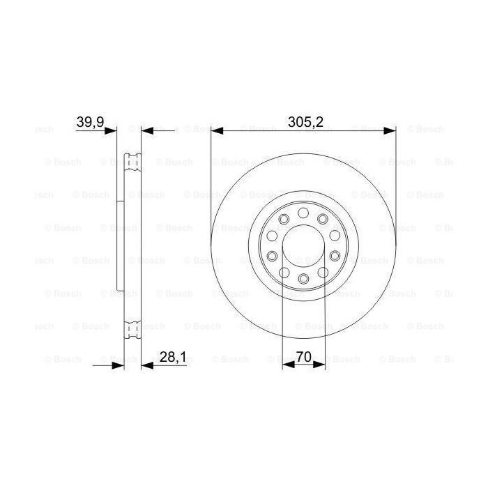 Гальмівний диск Bosch 0 986 479 291 зображення 5