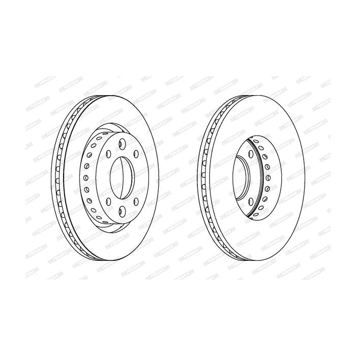 Тормозной диск FERODO DDF1397