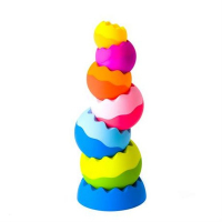 Photos - Educational Toy Fat Brain Toys Розвиваюча іграшка  Пірамідка-балансир Tobbles Neo  (F070ML)