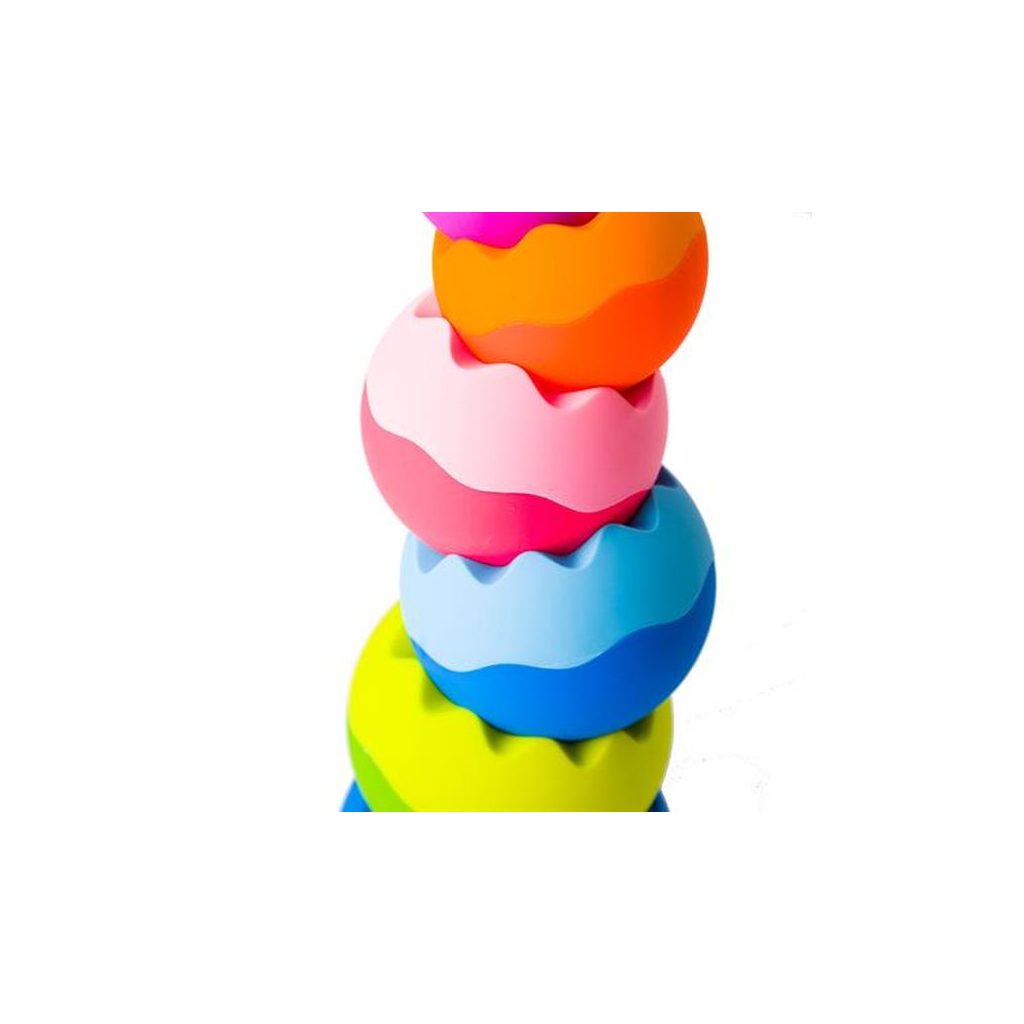 Розвиваюча іграшка Fat Brain Toys Пірамідка-балансир Tobbles Neo (F070ML) зображення 4