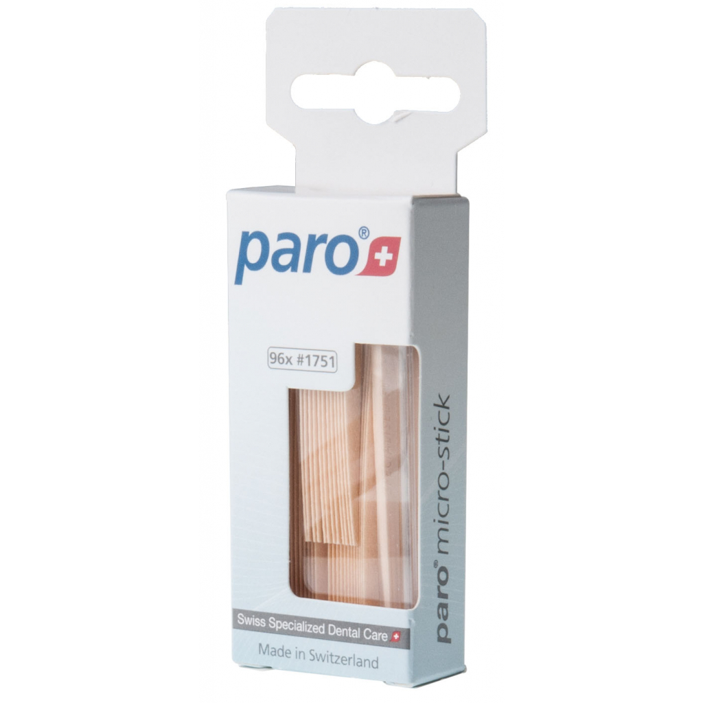 Зубочистки Paro Swiss micro-sticks Медичні мікро-зубочистки 96 шт. (7610458017517)