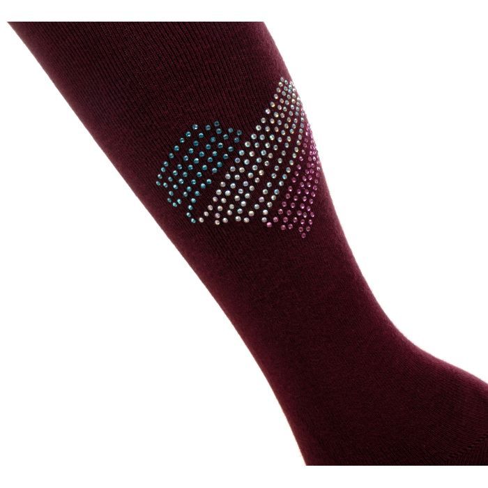 Колготки детские BNM с сердцем из страз (M0C0302-2032-13G-red) изображение 2