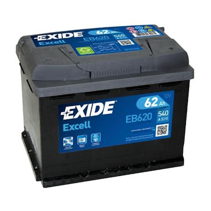Аккумулятор автомобильный EXIDE EXCELL 62A (EB620)