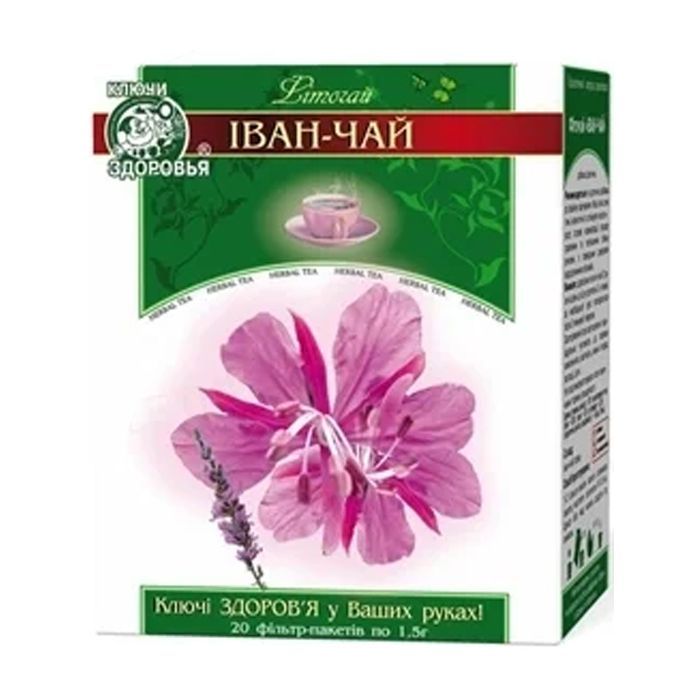 Трави Ключі здоров'я Фиточай Иван-чай 1,5г № 20