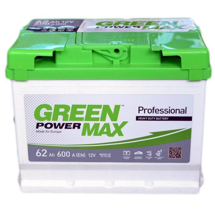 Аккумулятор автомобильный GREEN POWER MAX 62Аh (000022380)
