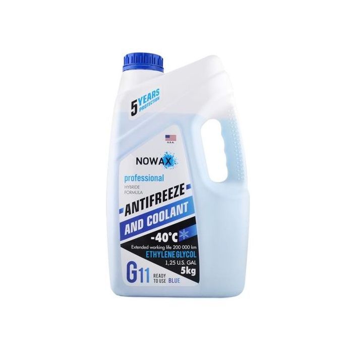Антифриз NOWAX BLUE G11 5кг (NX05002)