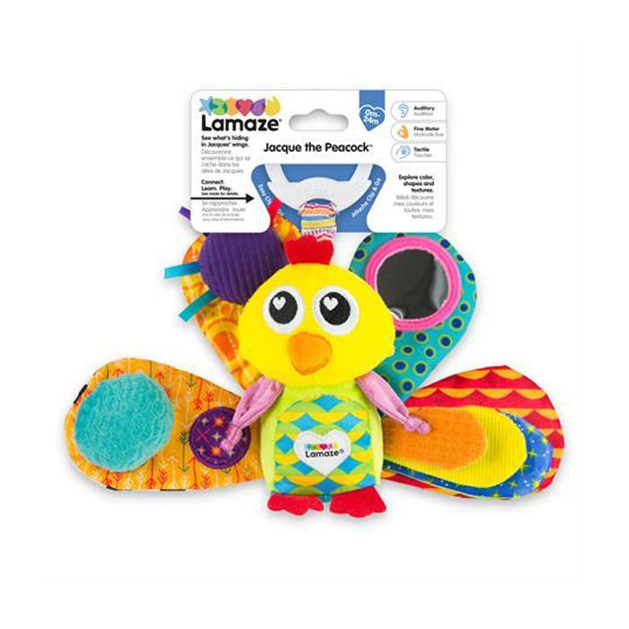Игрушка на коляску Lamaze Павлин с пищалкой (L27013) изображение 2